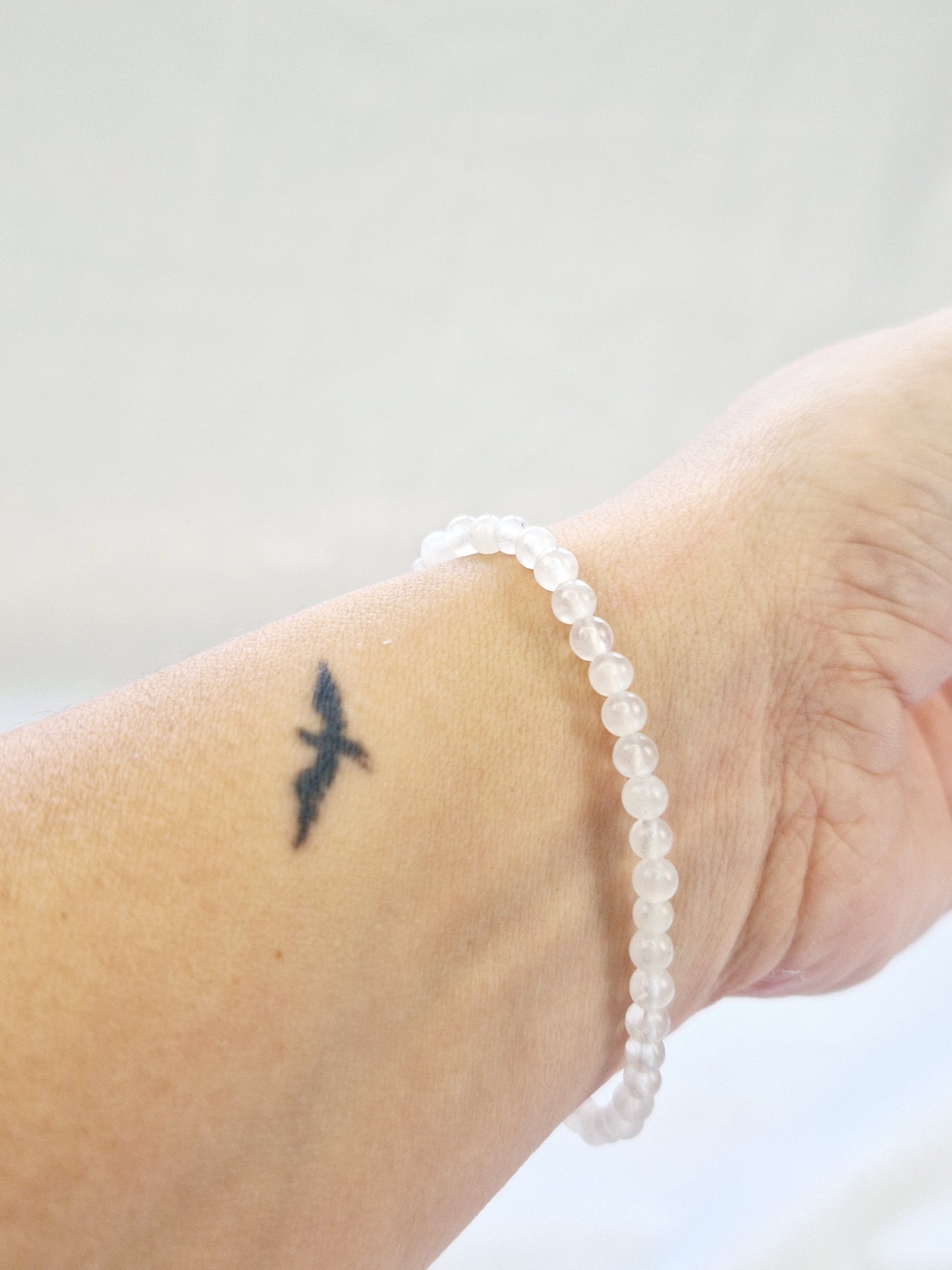 Armband maansteen met bedel